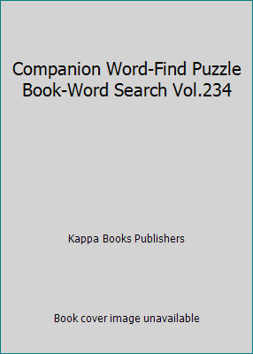 Companion Word-Find Puzzle Book-Word Search Vol.234 by Kappa Books Publishers