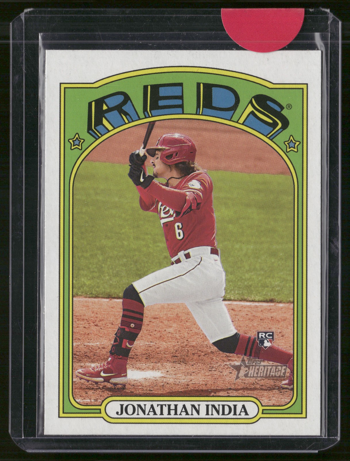 2021 Topps Heritage #541b Jonathan India Action