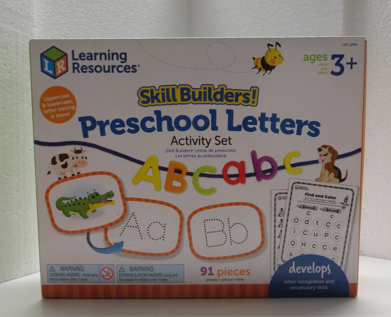 Learning Resources Skill Builders! Preschool Letters Activity Set - 91 Pieces