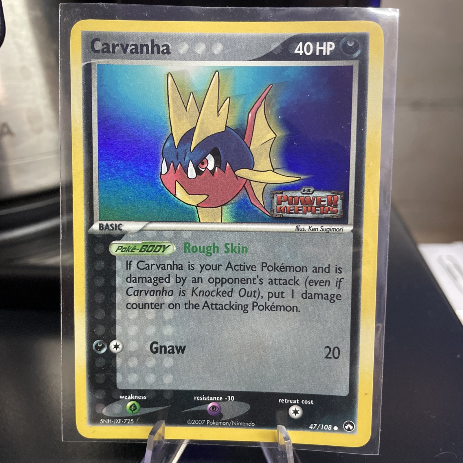 Carvanha 47/108 | Power Keepers Reverse Holo  Stamp | NM/M