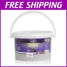 Rich Omega 3 & 6 Floating Cichlid Pellets - 2 lb of Fresh Seafood Nutrition