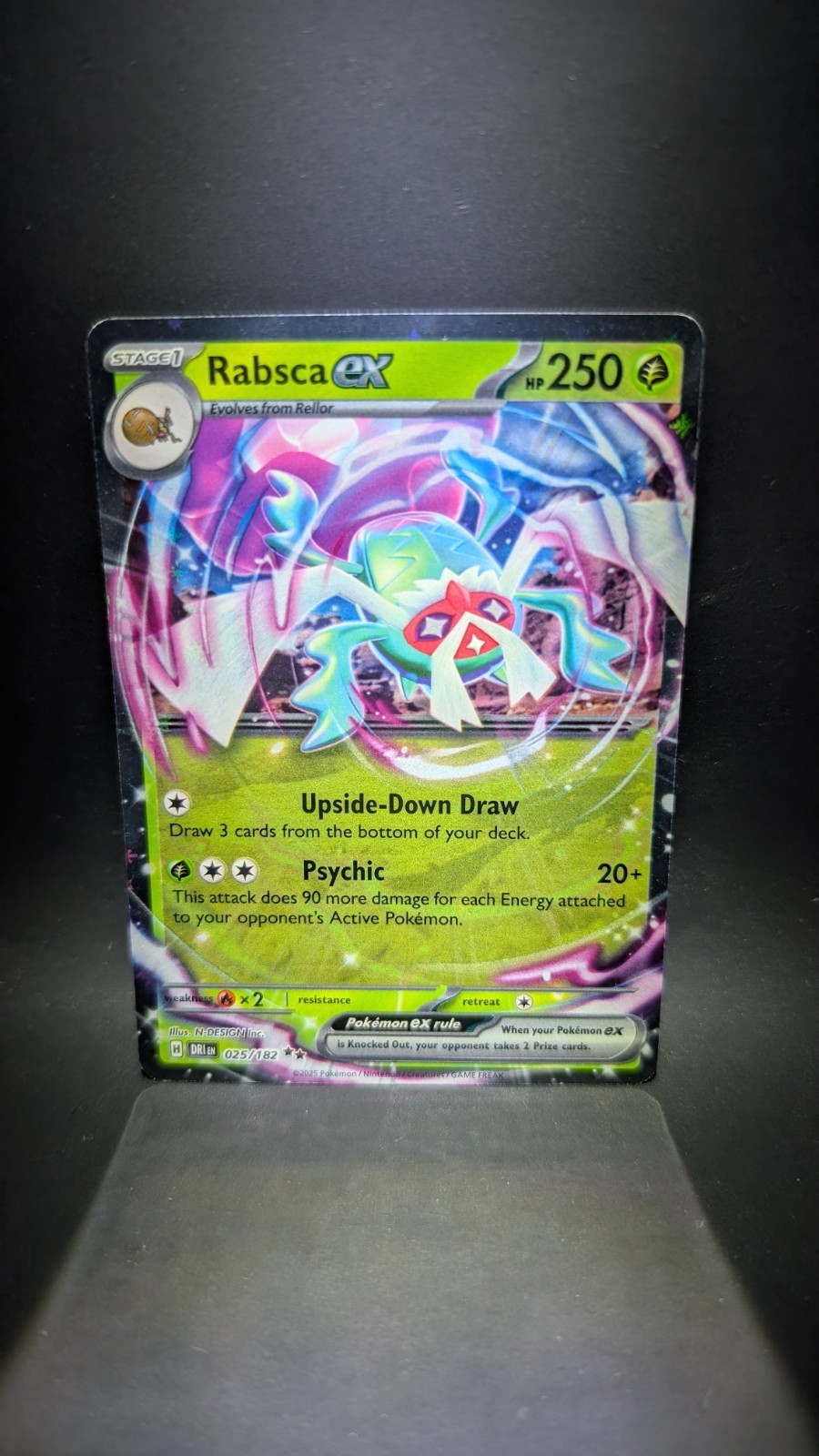 Rabsca Ex 25 Double Rare Card Destined Rivals Near Mint Condition