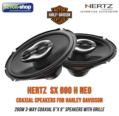 HERTZ SX 690 H Neo - SPL Show 6''x9   Koaxial Lautsprecher für Harley; 260W...