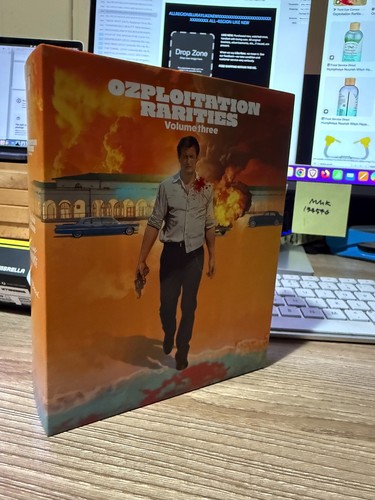 OZPLOITATION RARITÄTEN BAND DREI 3 Filme Regenschirm Blu-ray mit SCHUBER & J-KARTE
