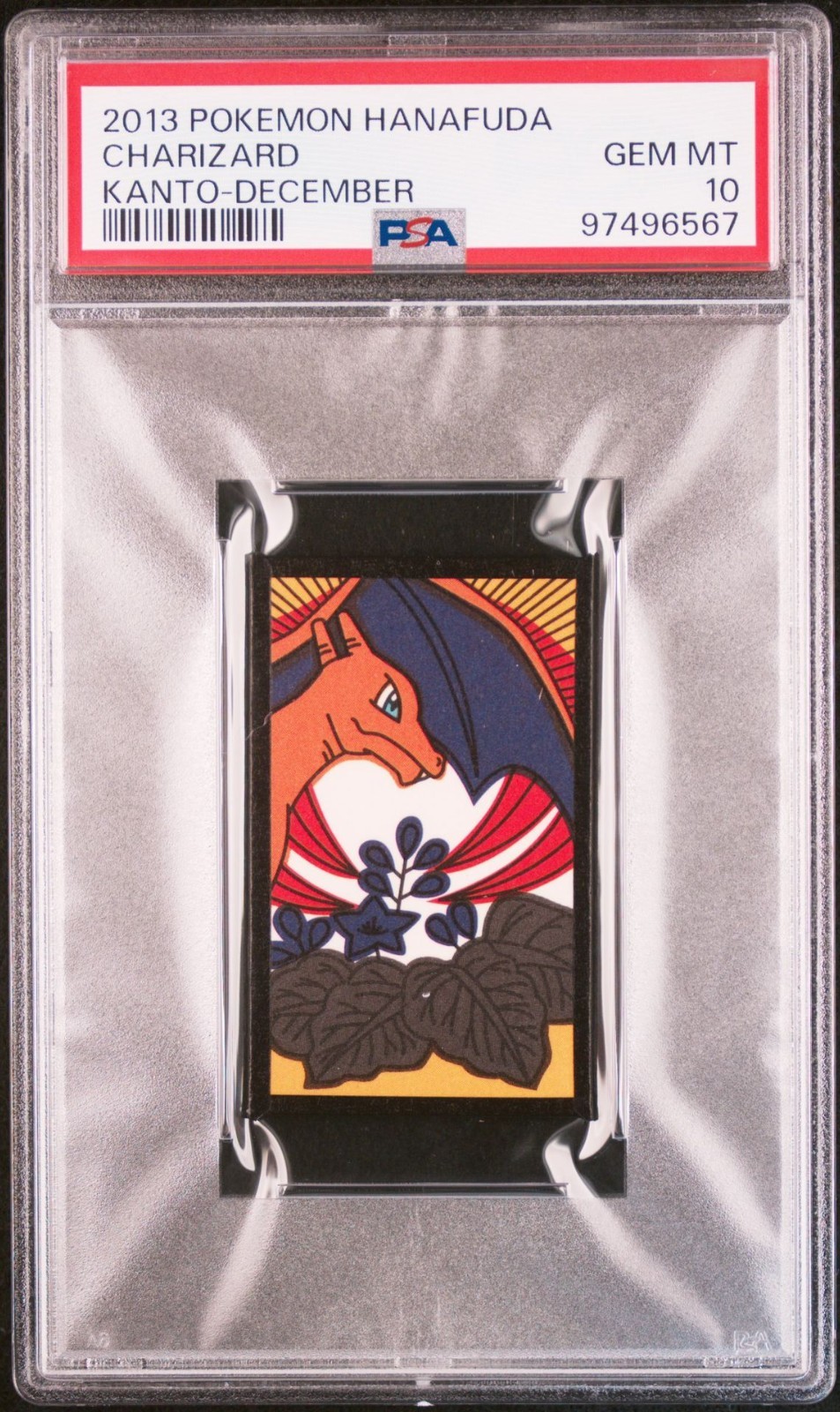 2013 POKEMON HANAFUDA CHARIZARD KANTO-DECEMBER PSA10