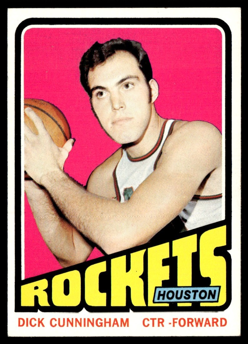 1972-73 Topps Basketball Card Dick Cunningham Houston Rockets #62 NM