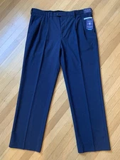 NWT Croft & Barrow Men's Navy Blue Classic True Comfort Dress Pants 40x32