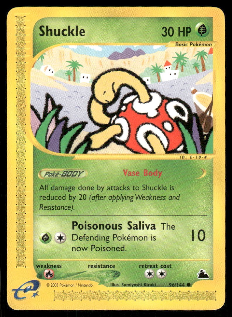 Pokemon Cards Shuckle 96/144 Skyridge WOTC Common NM