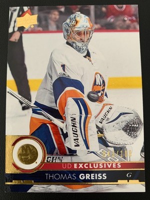 2017-18 Upper Deck Exclusives 125 Thomas Greiss ed/100