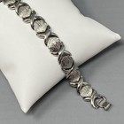 Monet Bracelet Silver Tone X O Love Links Signed Textured Vintage 7"