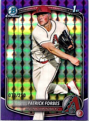 2025 Bowman Draft Patrick Forbes #BDC-89 Chrome Purple Geometric Dbacks /250
