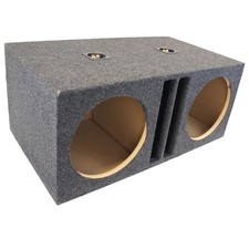 Car Audio Dual 10" SPL Bass Subwoofer Labyrinth Vent Sub Box Stereo Enclosure