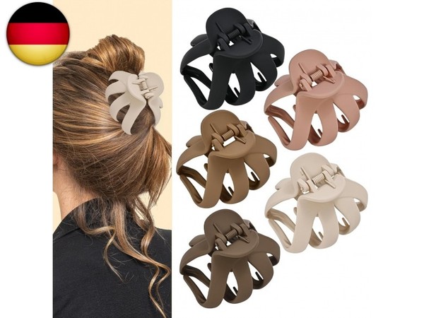 Lolalet Octopus Haarklammer, 5Er Set Haarspangen FüR Dickes Lockiges Langes-image