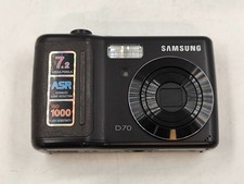 Samsung D70 7.2 MP Digital Camera Black - Not Working For Parts