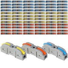 Lever Wire Connectors Kit 34PCS Quick Connect Wire Splice Conductor Compact C...