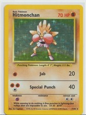 Hitmonchan 7/102 Holo Rare Base Set Unlimited Pokemon Lightly Played on eBay