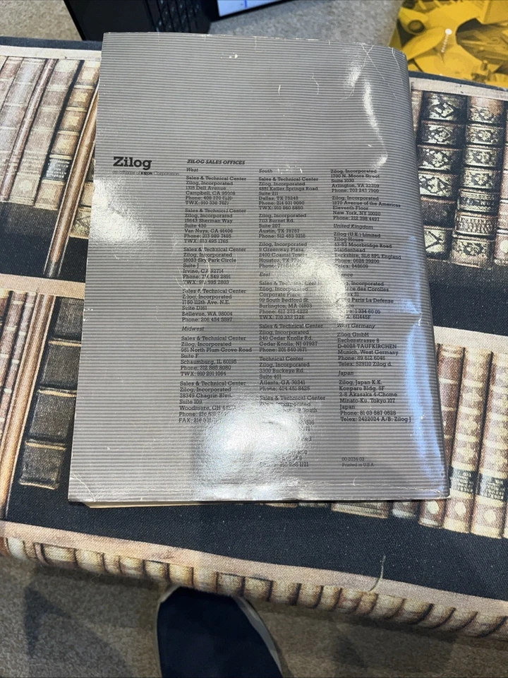 Zilog 1983/4 Components Data Book - Image 2 of 4