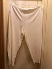 NWOT Old Navy Women’s Plus 4X Cream Sunday Sleep Pants Ruffle Accents — photo 1