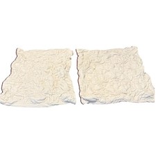 2 Artisan De Luxe Home Pillow Shams Floral Quilted Cotton Farmhouse Cottage Set