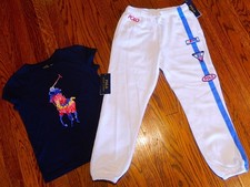 POLO RALPH LAUREN AUTHENTIC TODDLERS GIRLS BRAND NEW ORIGINAL 2Pc SET Sz 6X, NWT