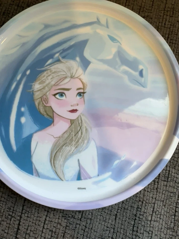 Disney Princesa Anna Y Elsa Frozen Dos Niños Plato Paquete  Foto 4 de 4