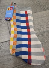 2021 Target Lego Collection Knit Christmas Stocking multicolor 20  Lined New