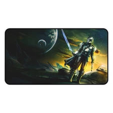 Din Djarin,Grogu,Mandalorian DisneyWorlds Desk Mat Mouse Pad Gaming V2