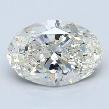 Oval Cut 4.20 Carat Cert. AGI Natural Mined Diamond Loose F color VS1 clarity