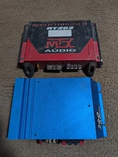 MTX Road Thunder RT202 Amp & Rampage AMP-604 240watts Amplifier Vintage 