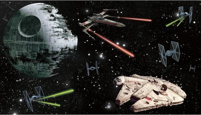 RoomMates JL1399M Star Wars Vehicles XL Wallpaper Mural Death Star 2021 NEW