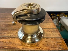 Vintage New Old Stock Barlow 19 Self Tailing Winch Polished Bronze Drum