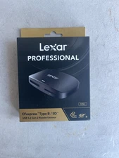 New Lexar Professional CFexpress Type B / SD Card Reader LRW520U-RNBNG USB-C