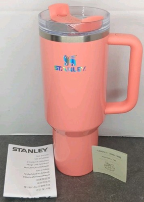 #ad Stanley X Target 40oz Quencher Flowstate H2.0 Pucker Peach Brand New *NO STRAW* $29.99