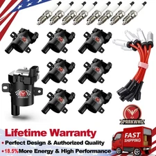 8X Ignition Coil & Spark Plug & Wires set For Chevy Silverado GMC 5.3 6.0 UF262