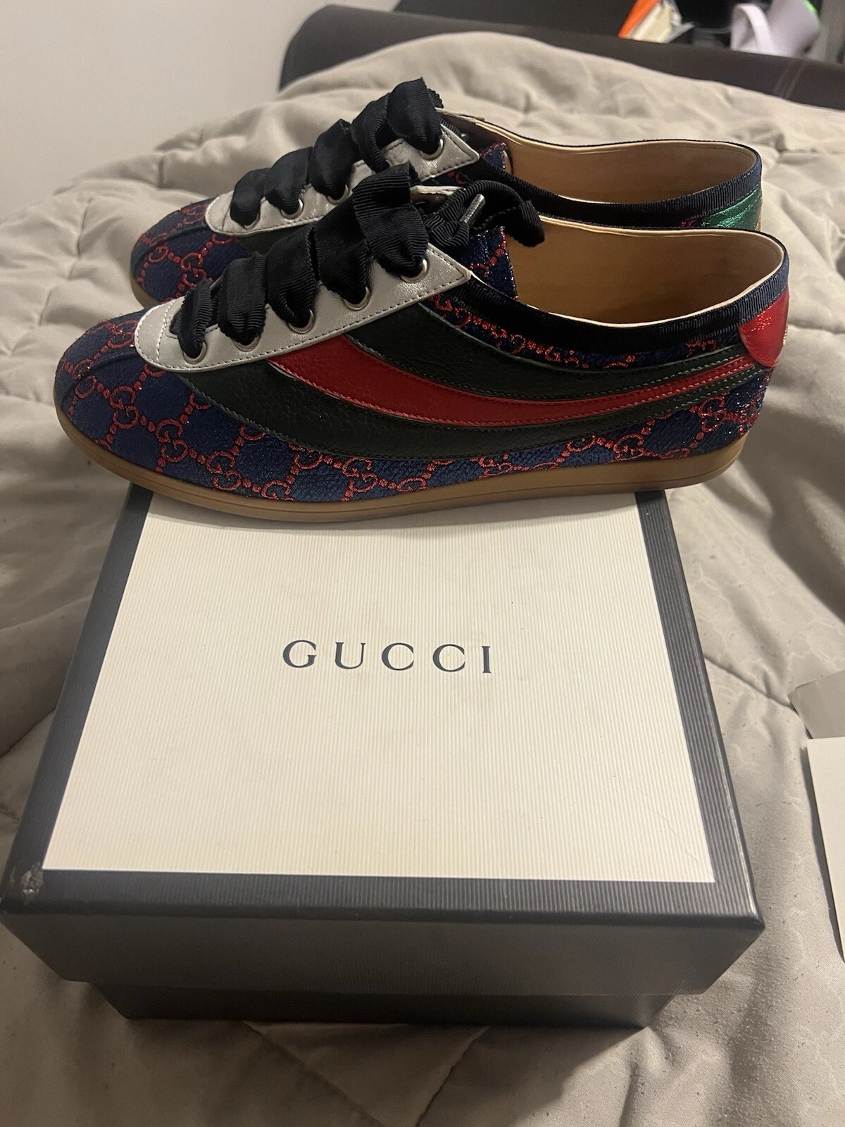 Baskets Gucci homme 100% authentiques taille 7,5 boîte incluse