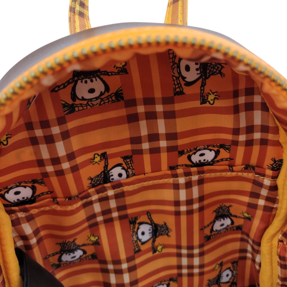 Loungefly арахис Snoopy пугало костюм косплей мини рюкзак Woodstock - Изображение 4 из 4