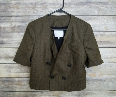 women's short sleeve blazer jacket