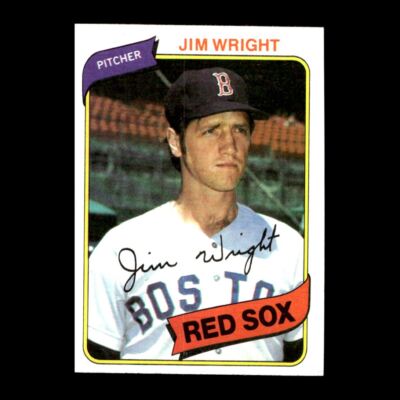 Jim Wright 1980 Topps Boston Red Sox #524 R312F 57