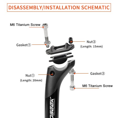 Carbon Seatpost Light Weight 27.2 31.6mm Matte Black MTB Road Bike Seat Post - Picture 7 of 19