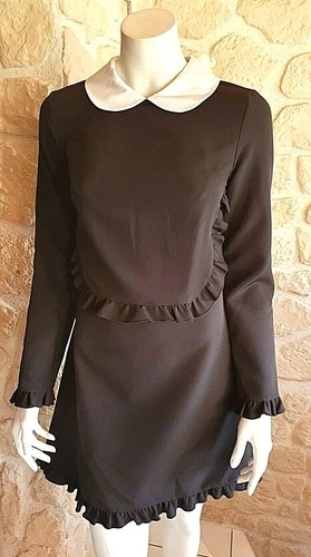 Mini jupe à sequins argent taille unique