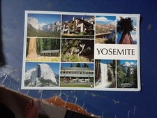 postcard vintage postally used 1989 yosemite national park california