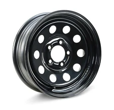 LIBRA 15 x 5 Trailer Wheel 5 Lug on 5" Bolt Pattern Black Mod -17027