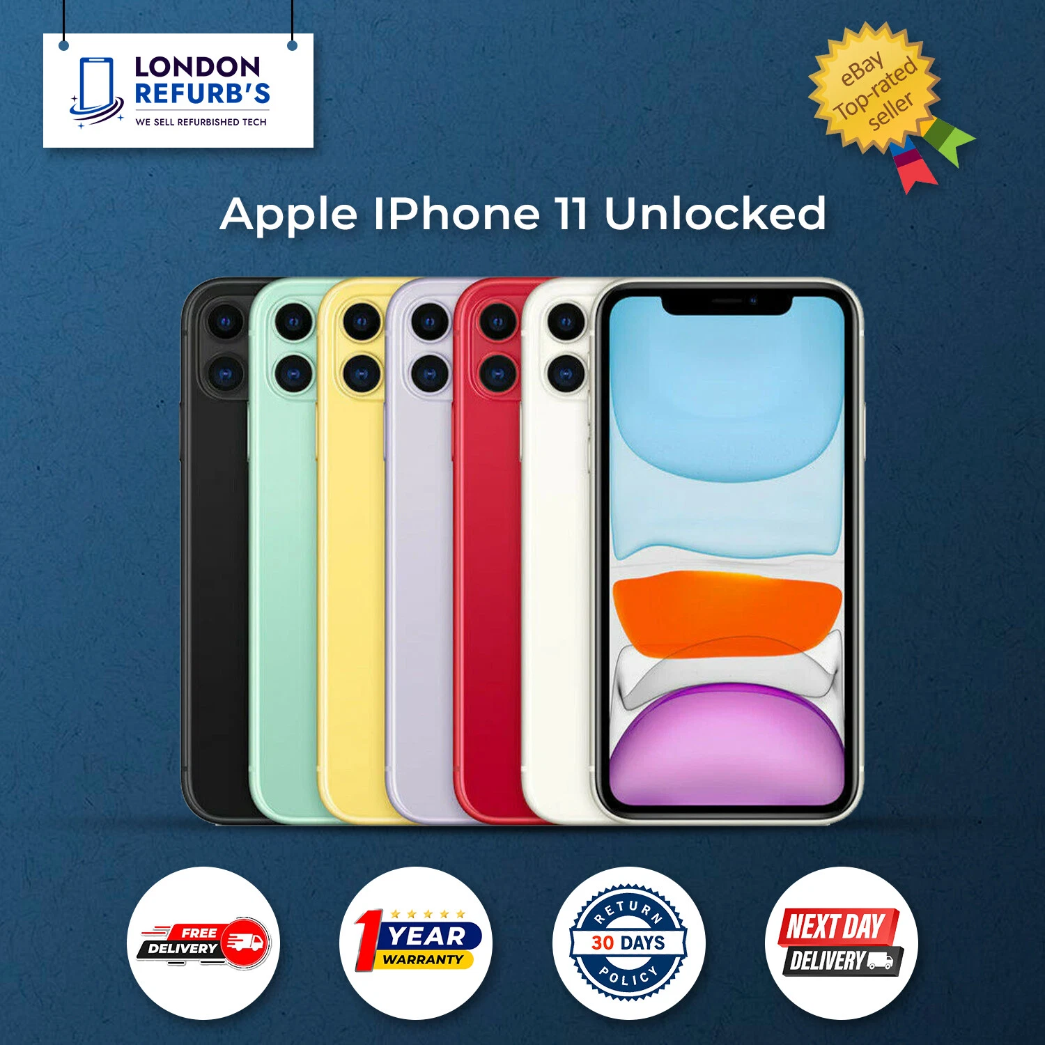 Apple iPhone 11 64GB 128GB Unlocked All Colours Excellent