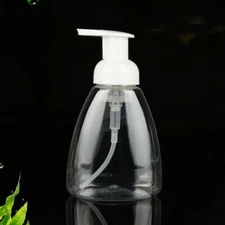 Foaming Bottles Dispenser Pump Empty Plastic Travel Bathroom White Refillable