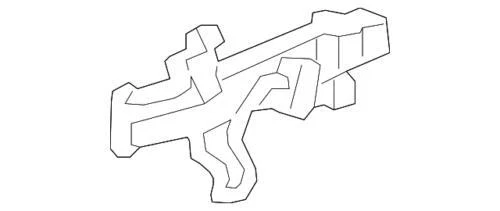 Genuine GM 2008-2009 Cadillac Exterior Door Handle Bracket With Seals 25864473