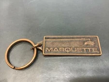 Vintage Keyring LINCOLN CANADA Keychain MARQUETTE Porte-Clés ROAD TO SUCCES