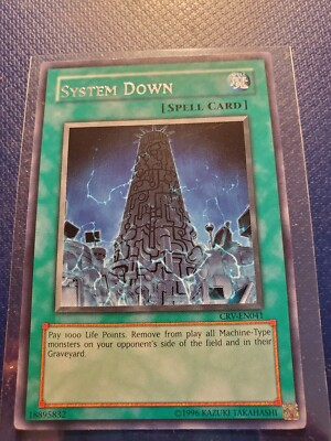 Yu-Gi-Oh! TCG System Down - CRV-EN041 - Unlimited - Rare | eBay