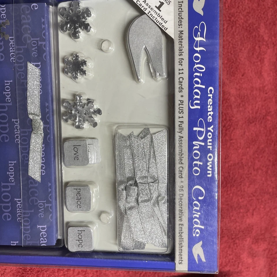 Love peace hope holiday card kit create your own Christmas holiday photo cards - Image 2 of 4