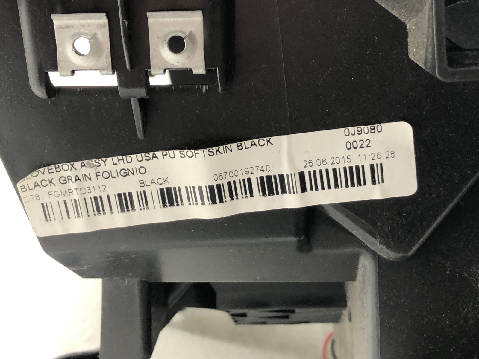 2014-2019 MASERATI GHIBLI S GLOVE BOX STORAGE COMPARTMENT OEM.