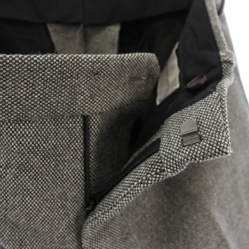 BALENCIAGA Pants Slacks Zip Fly Wool 44 Gray 272546 /TK Women's thumbnail 6